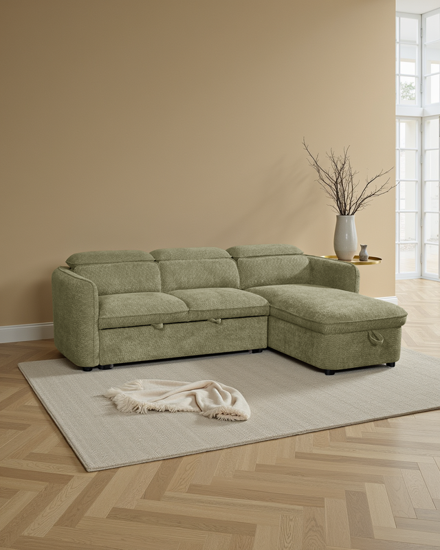 Vienna Sofabed Green Universal Corner