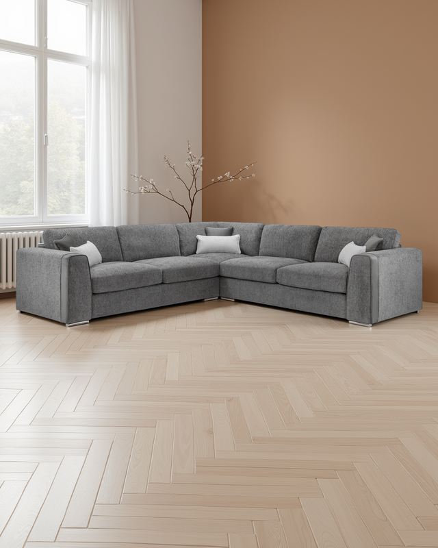 Birmingham Sofa Grey Large Corner