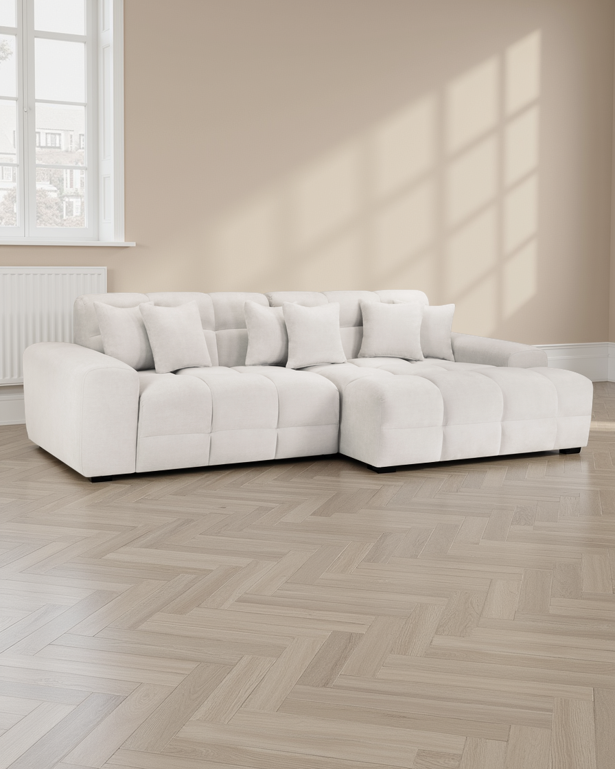 Malaga Sofa Natural Right Hand Facing Corner