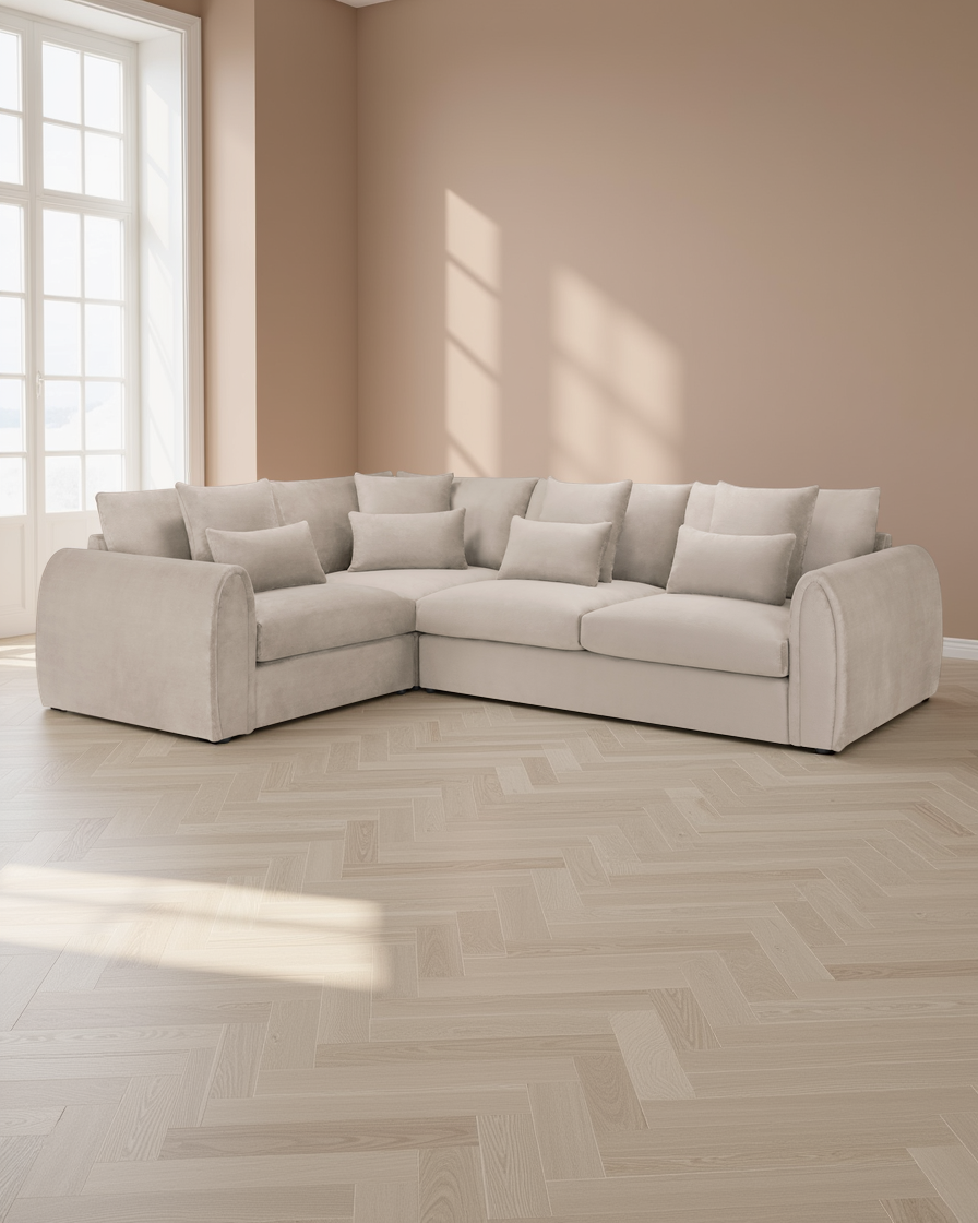 Edinburgh Sofa Mocha Left Hand Facing Corner