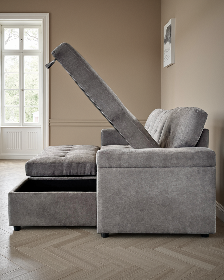 Bristol Sofabed Grey Universal Corner