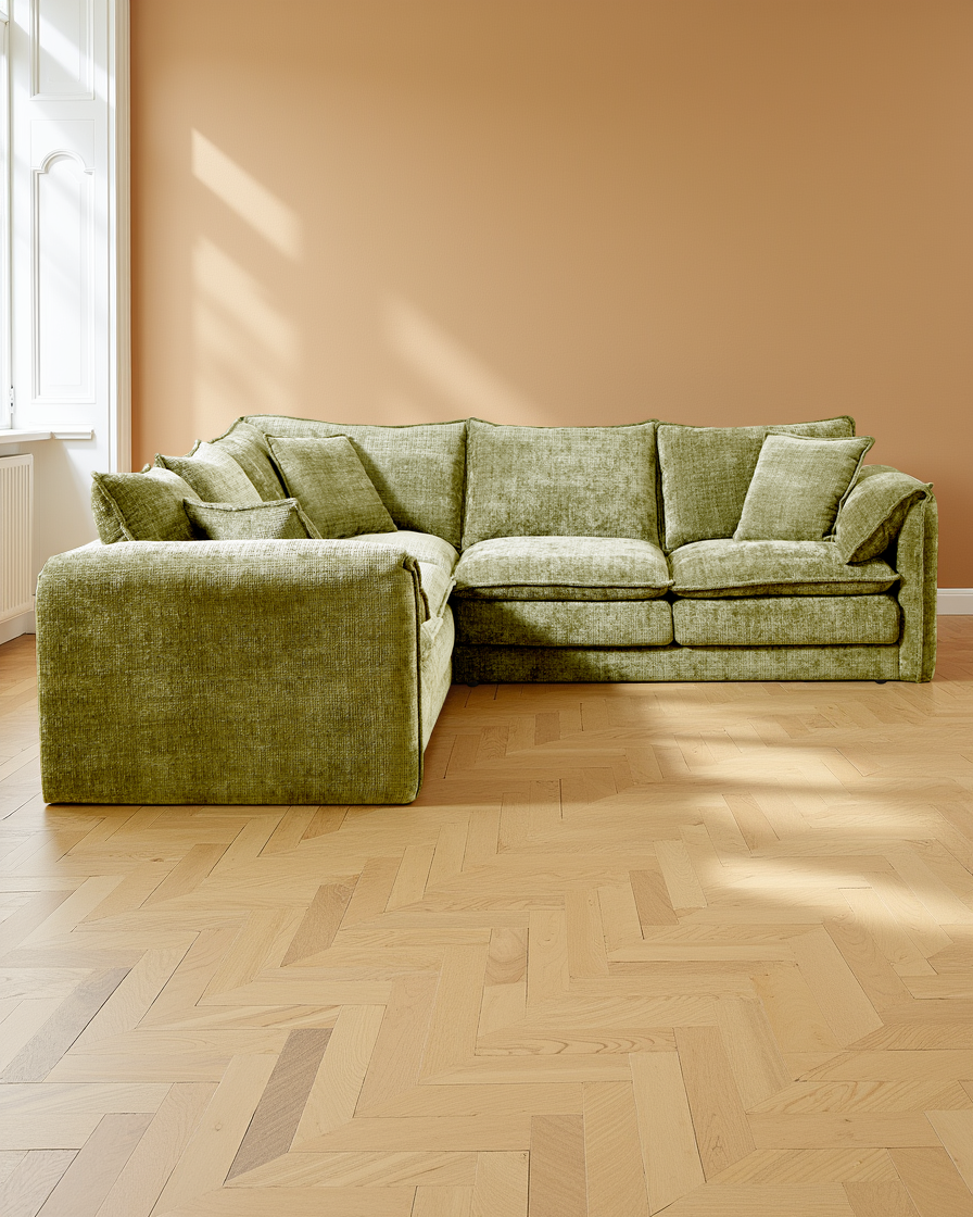 Riga Sofa Green Large Corner