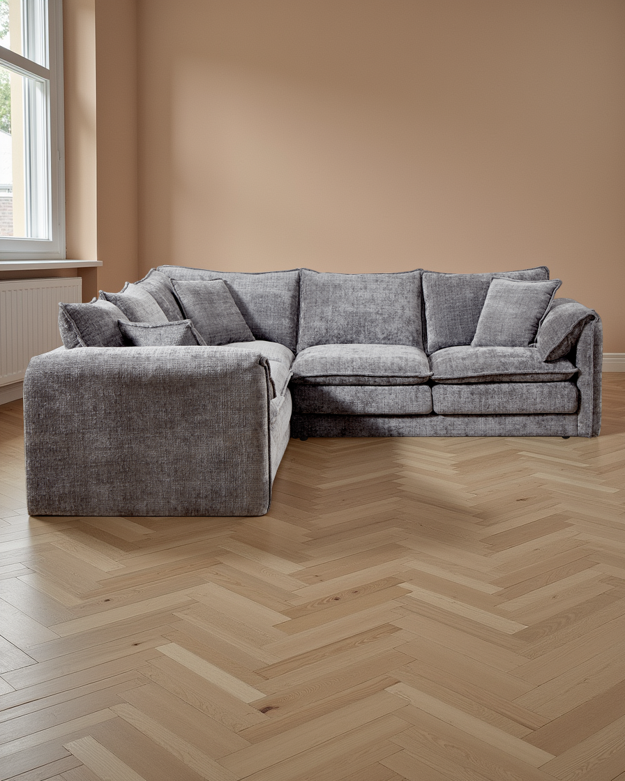 Riga Sofa Grey Large Corner