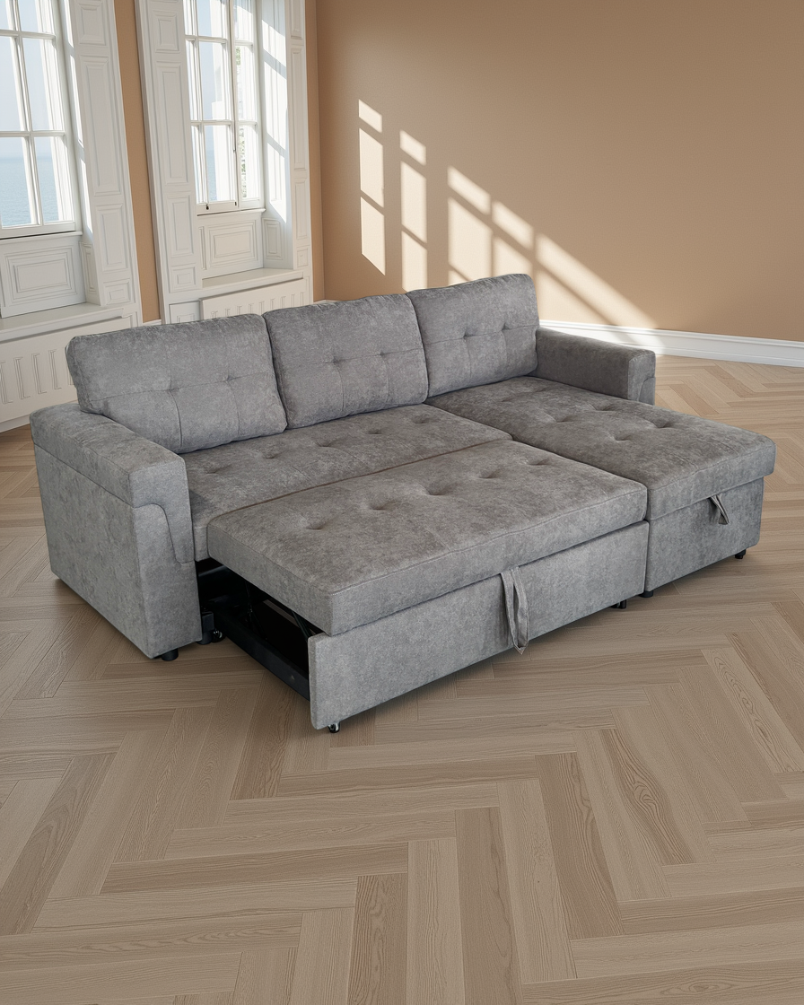 Bristol Sofabed Grey Universal Corner