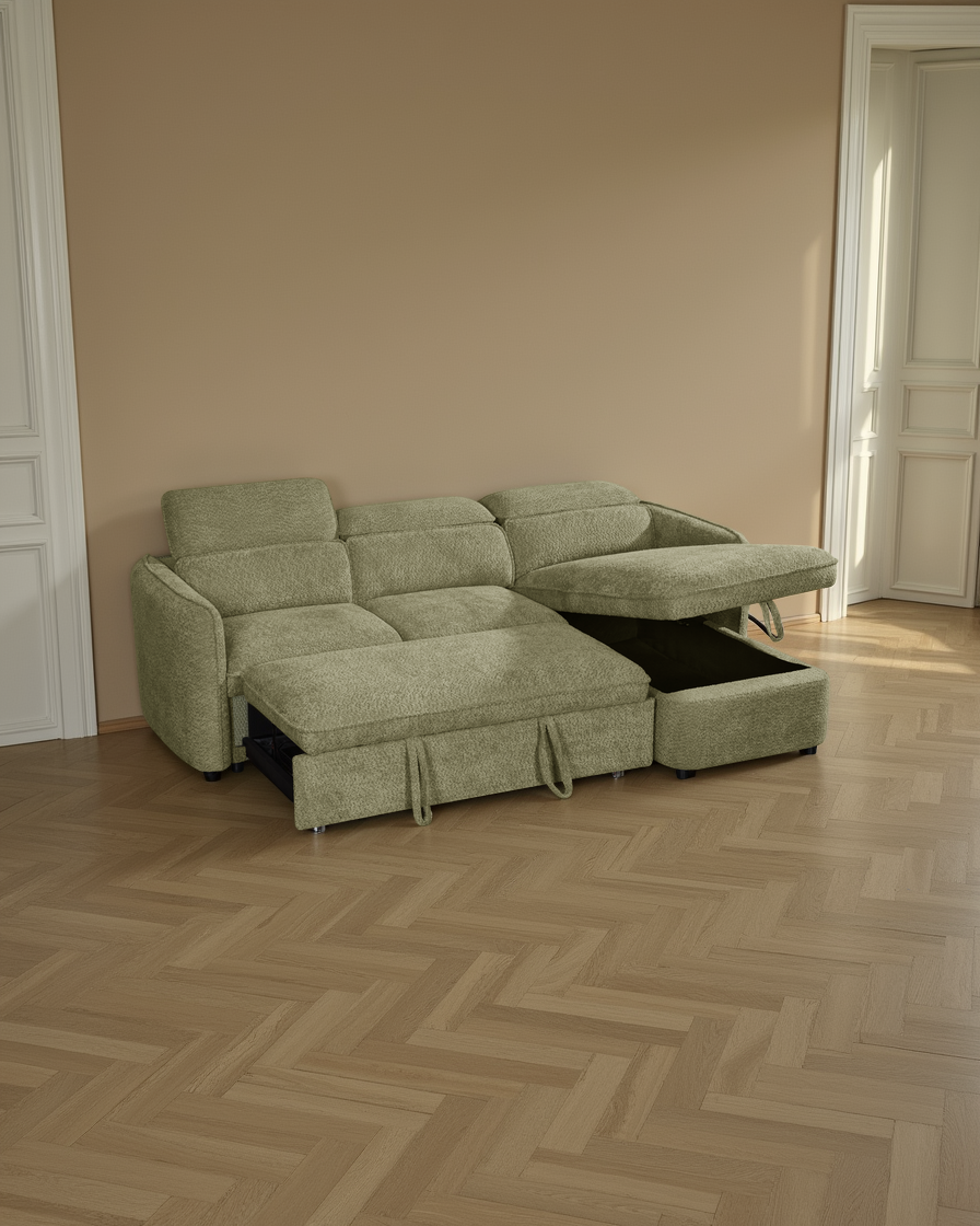 Vienna Sofabed Green Universal Corner
