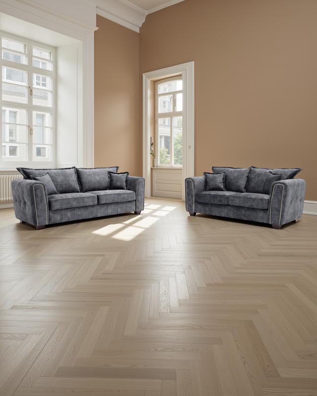 Copenhagen Sofa Black 3+2 Seater