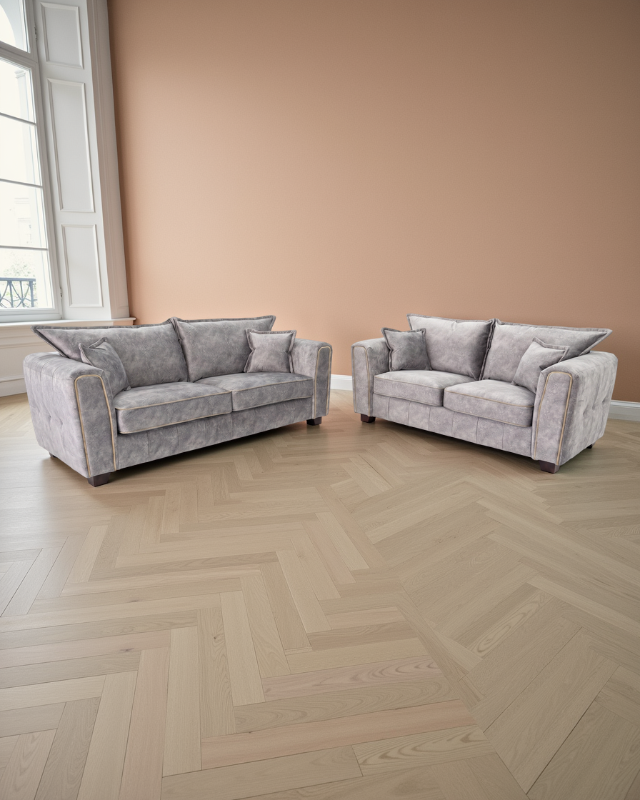 Copenhagen Sofa Grey 3+2 Seater