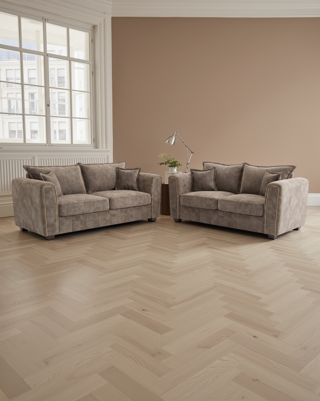 Copenhagen Sofa Brown 3+2 Seater