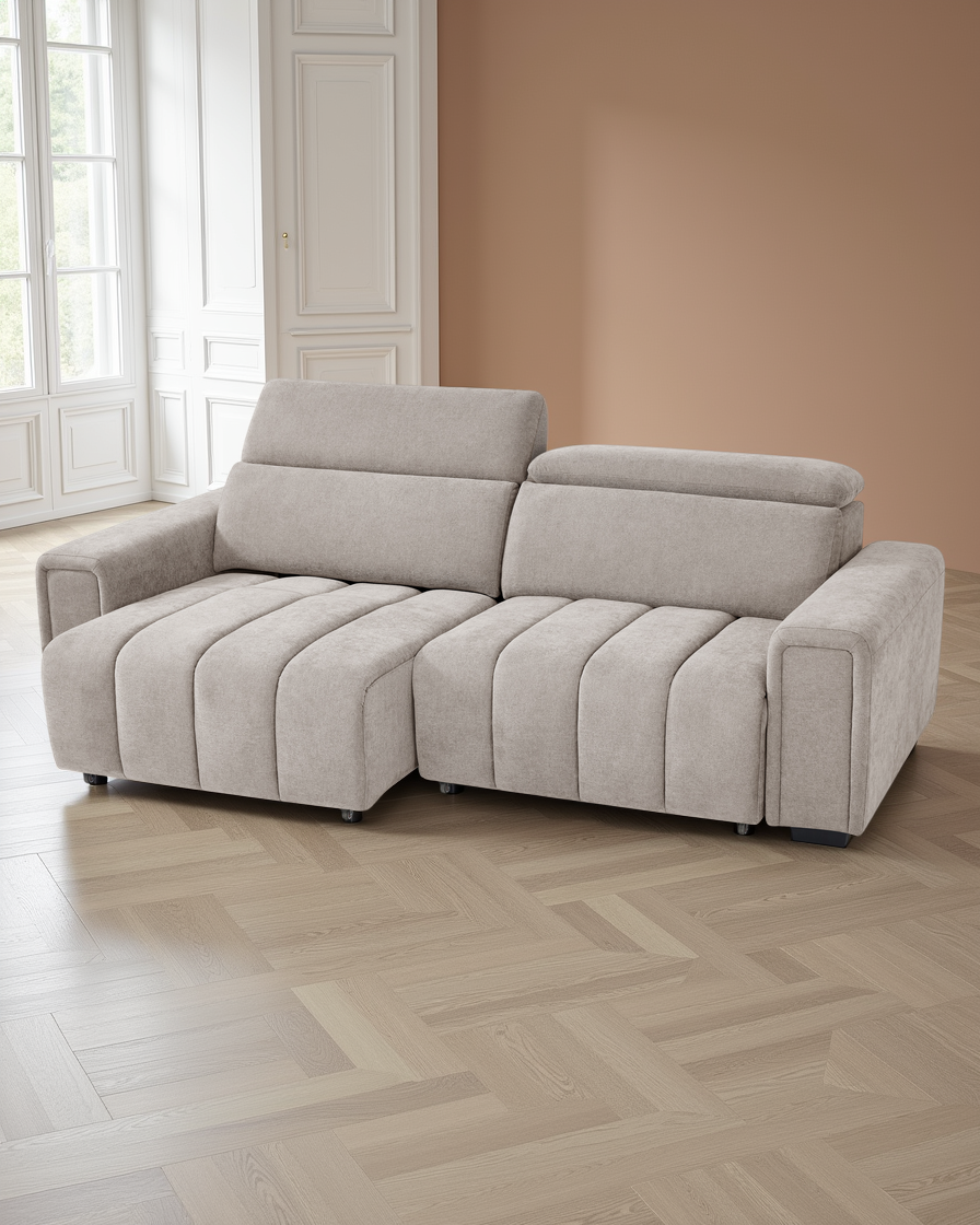 Manchester Electric Sofabed Beige 3 Seater