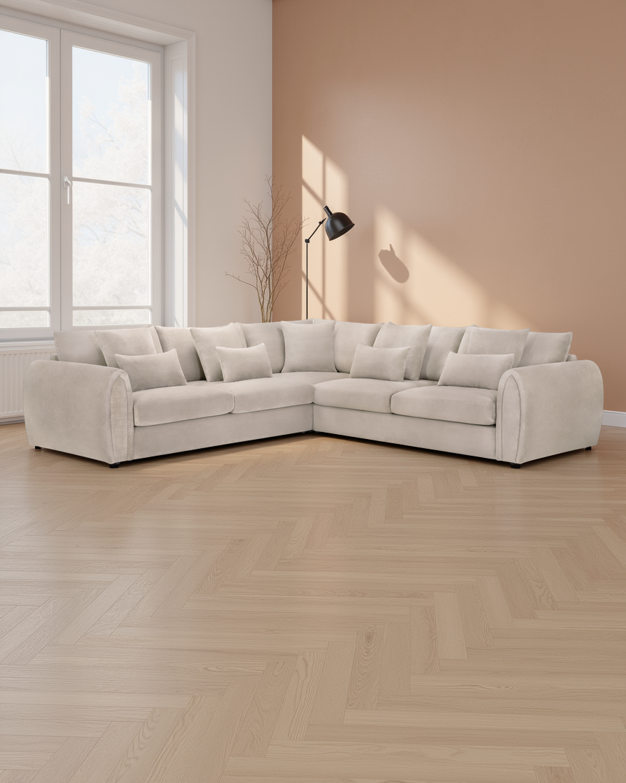 Edinburgh Sofa Mocha Large Corner