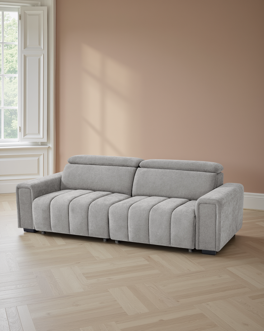Manchester Electric Sofabed Grey 3 Seater