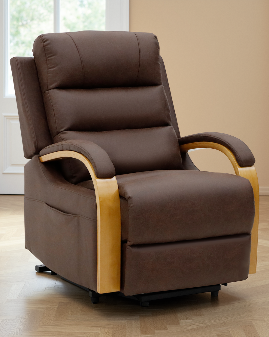 Cologne Electric Reclining Chair Brown