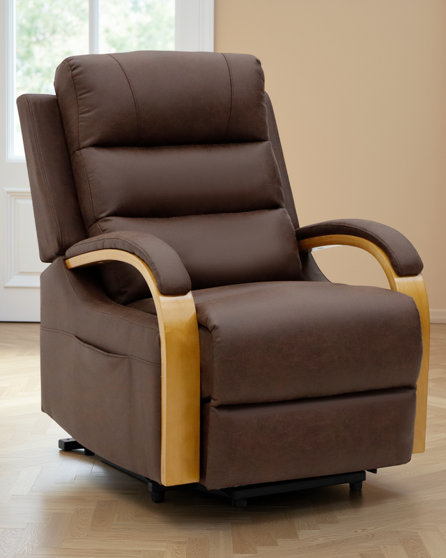 Cologne Electric Reclining Chair Brown