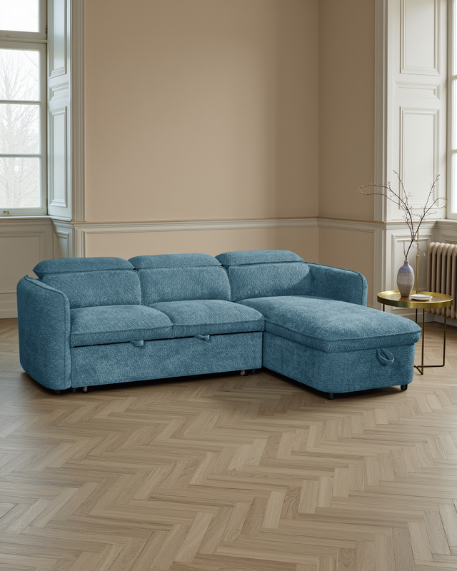 Vienna Sofabed Blue Universal Corner