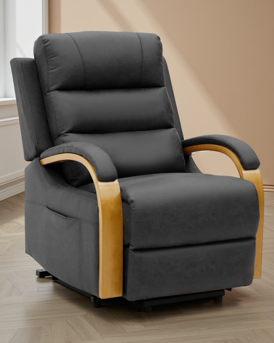 Cologne Electric Reclining Chair Grey