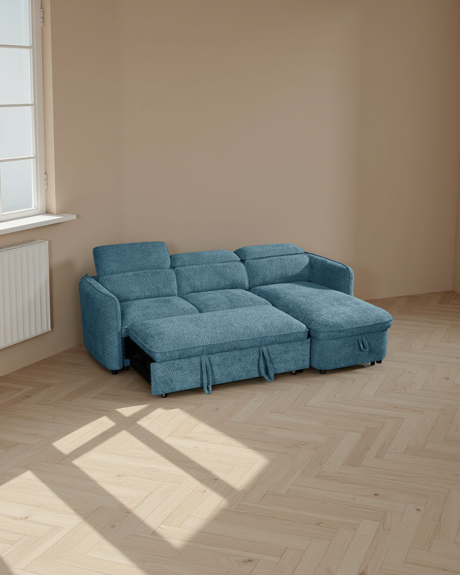 Vienna Sofabed Blue Universal Corner