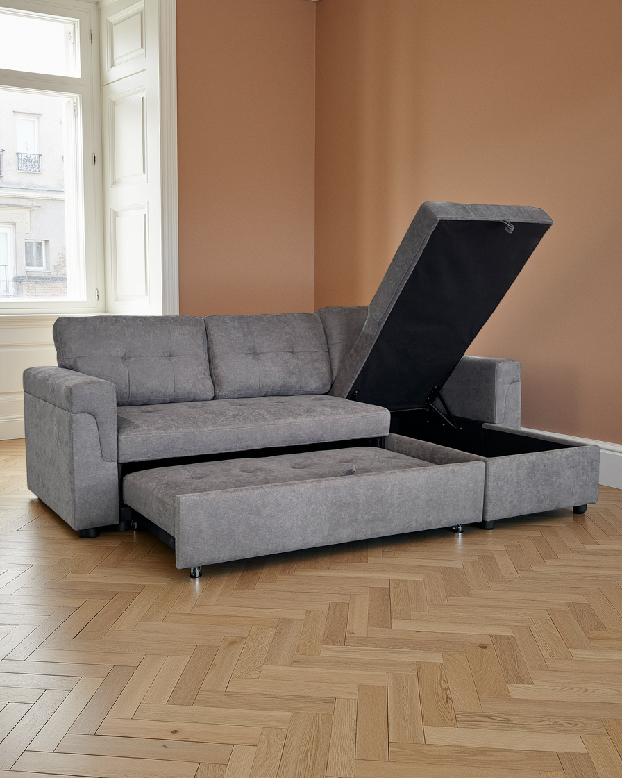 Bristol Sofabed Grey Universal Corner