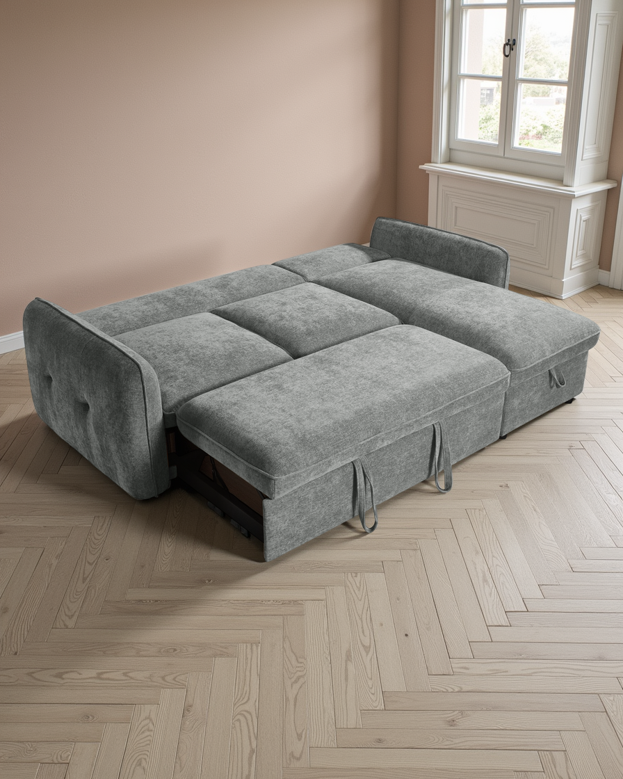 Liverpool Sofabed Grey Universal Corner