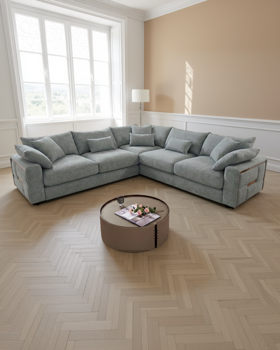 Dublin Sofa Grey Large Corner