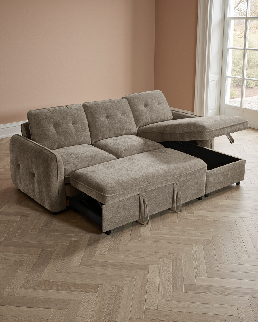 Liverpool Sofabed Brown Universal Corner