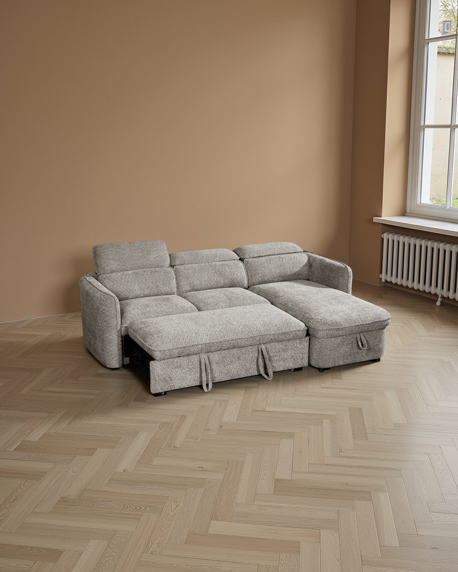 Vienna Sofabed Grey Universal Corner