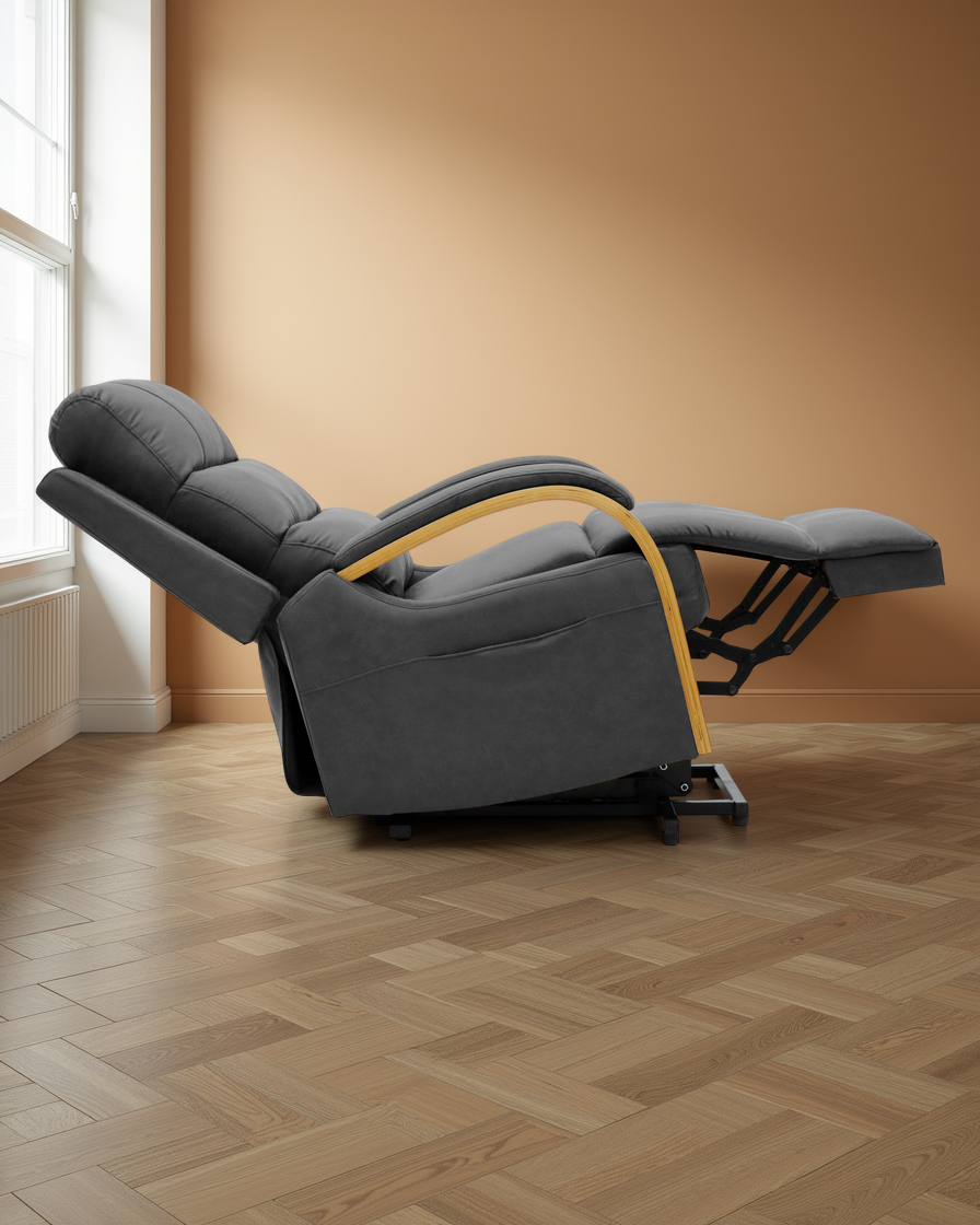 Cologne Electric Reclining Chair Grey