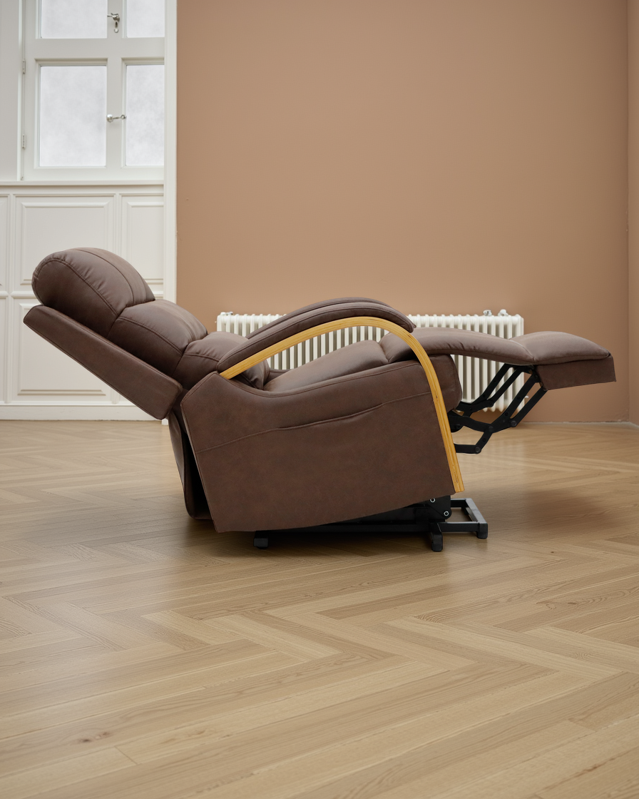 Cologne Electric Reclining Chair Brown
