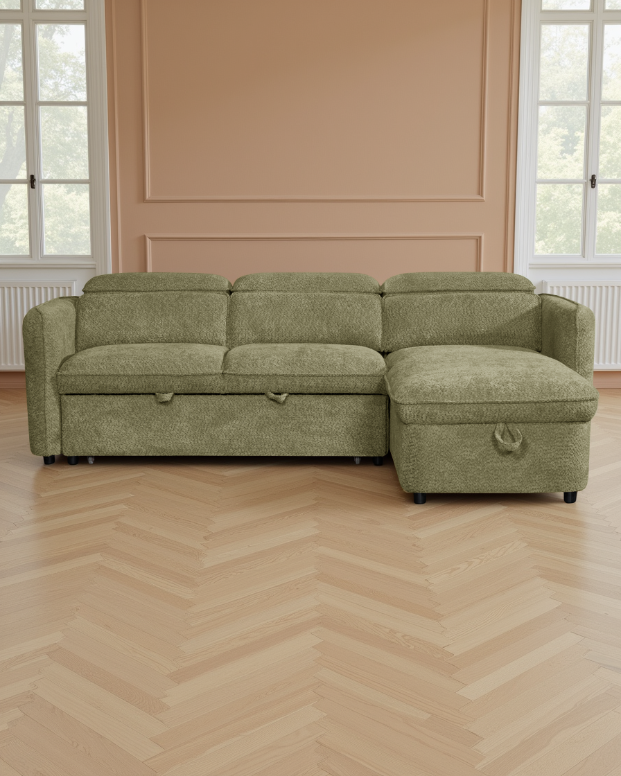Vienna Sofabed Green Universal Corner