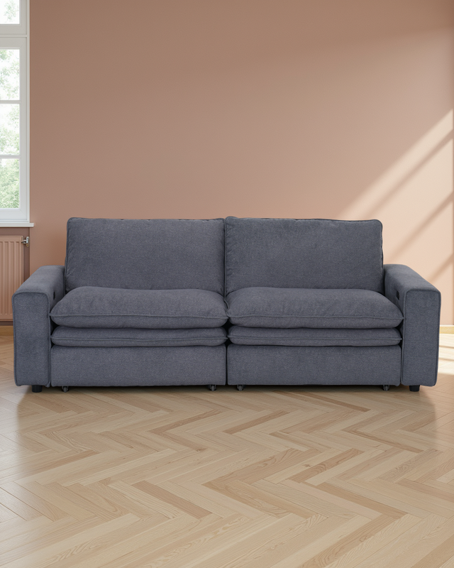 Lisbon Cloud Grey Electric Sofa
