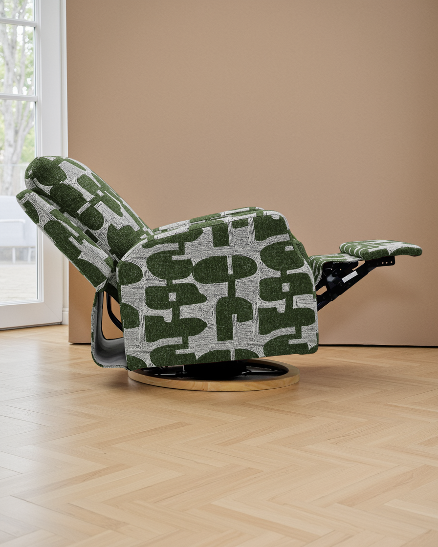 Aarhus Electric Reclining Chair Green