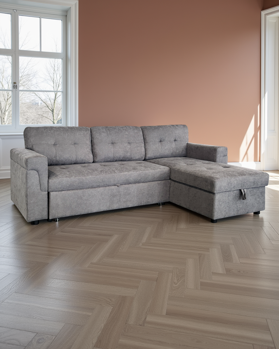 Bristol Sofabed Grey Universal Corner