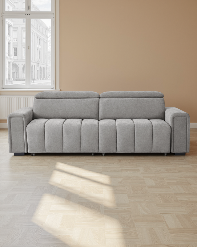 Manchester Electric Sofabed Grey 3 Seater