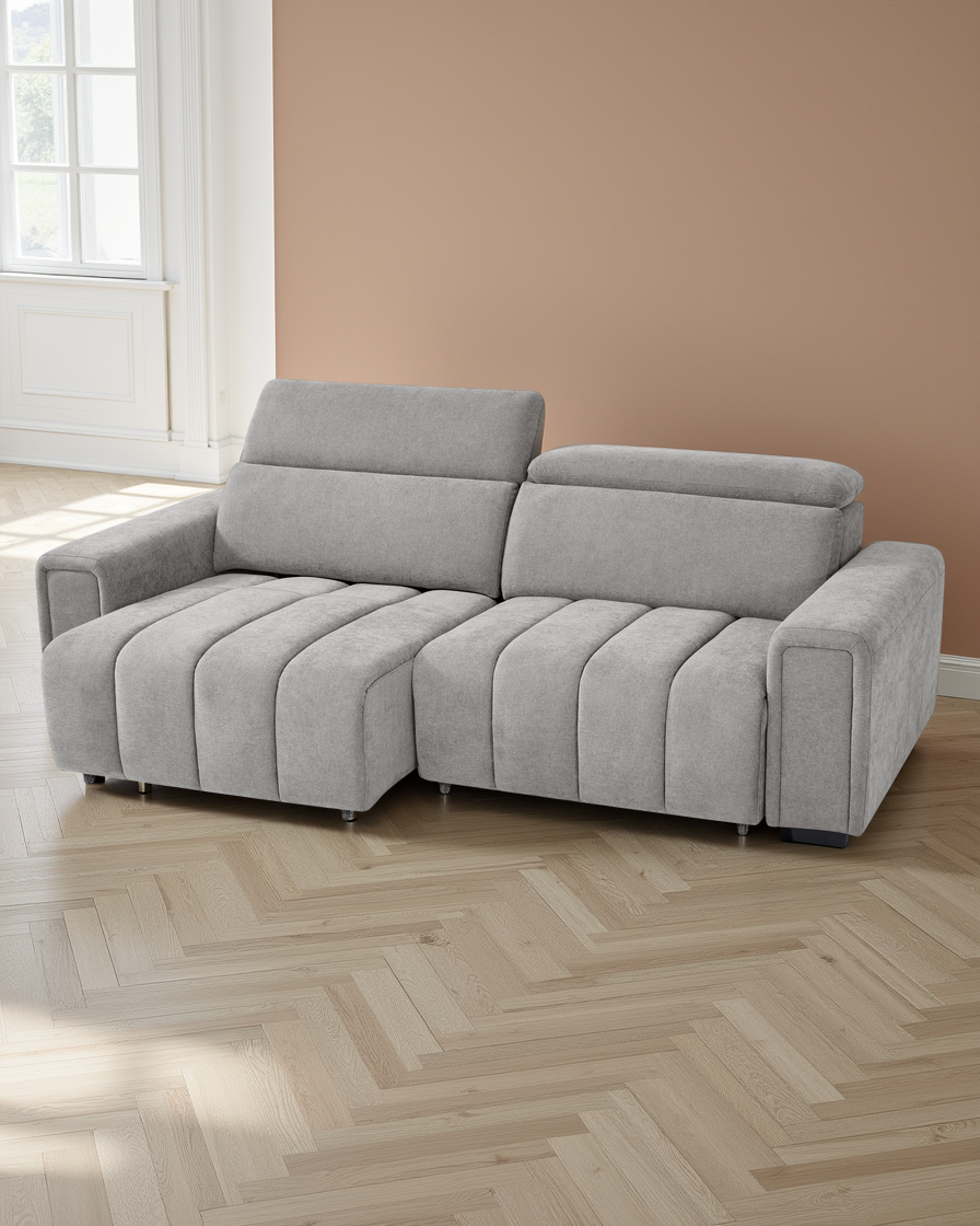 Manchester Electric Sofabed Grey 3 Seater