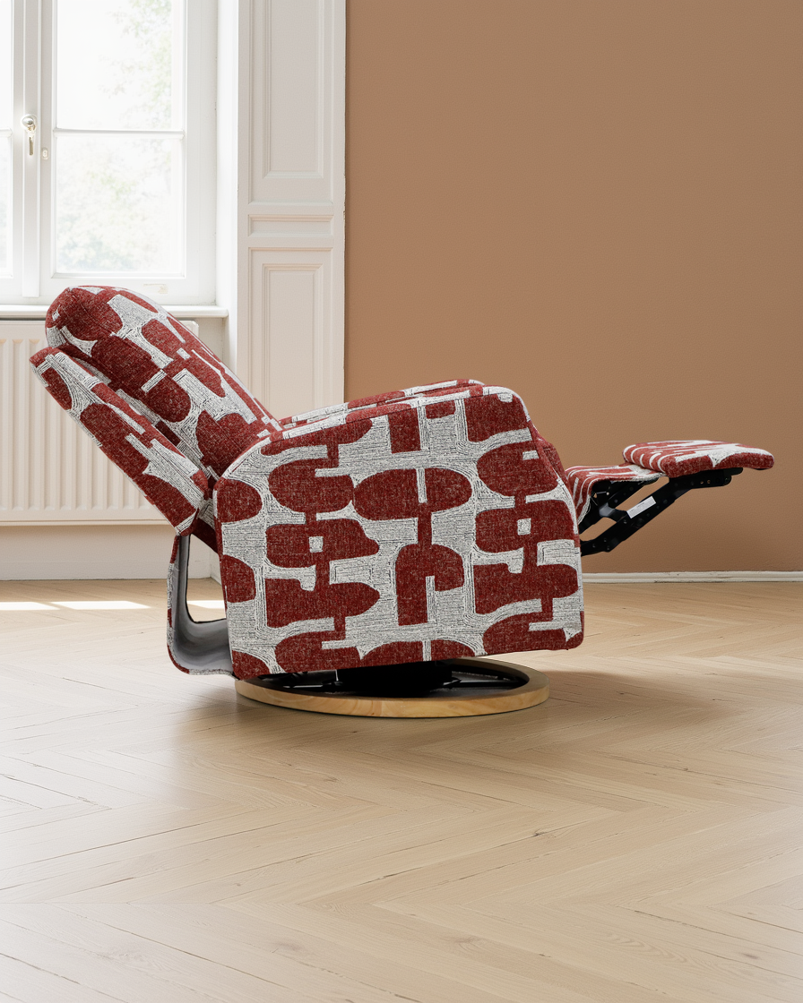 Aarhus Electric Reclining Chair Red