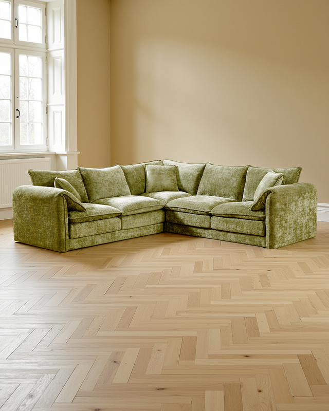 Riga Sofa Green Large Corner