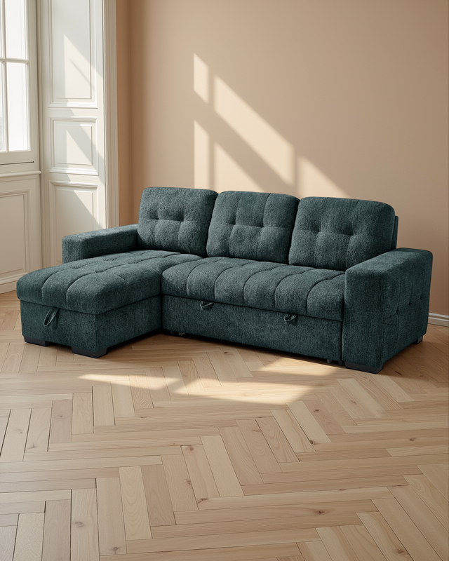 Oslo Universal Corner Sofabed Teal