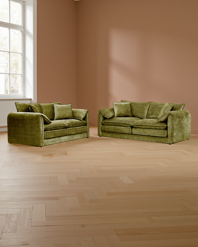 Riga Sofa Green 3+2 Seater