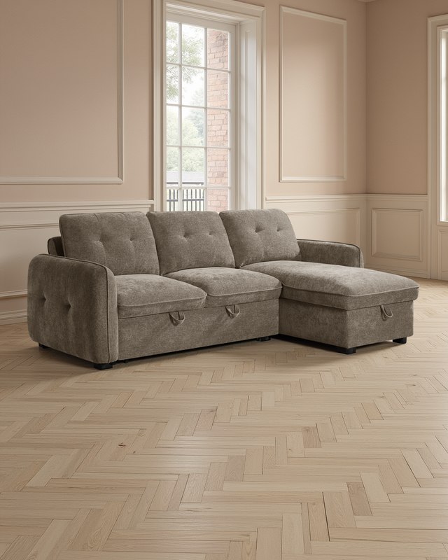 Liverpool Sofabed Brown Universal Corner