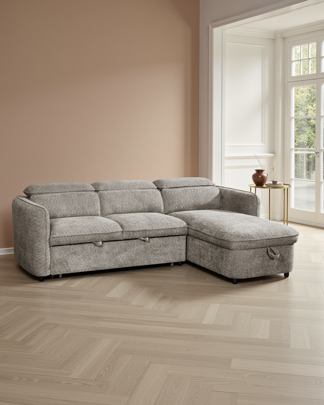 Vienna Sofabed Grey Universal Corner