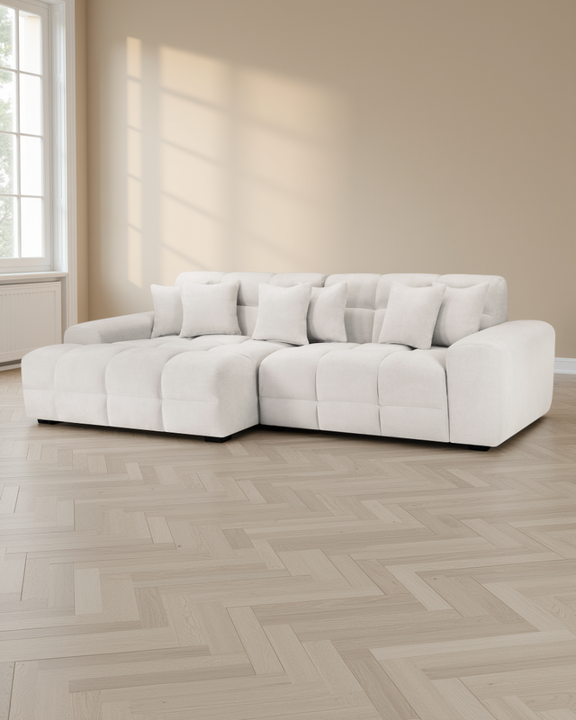 Malaga Sofa Natural Left Hand Facing Corner