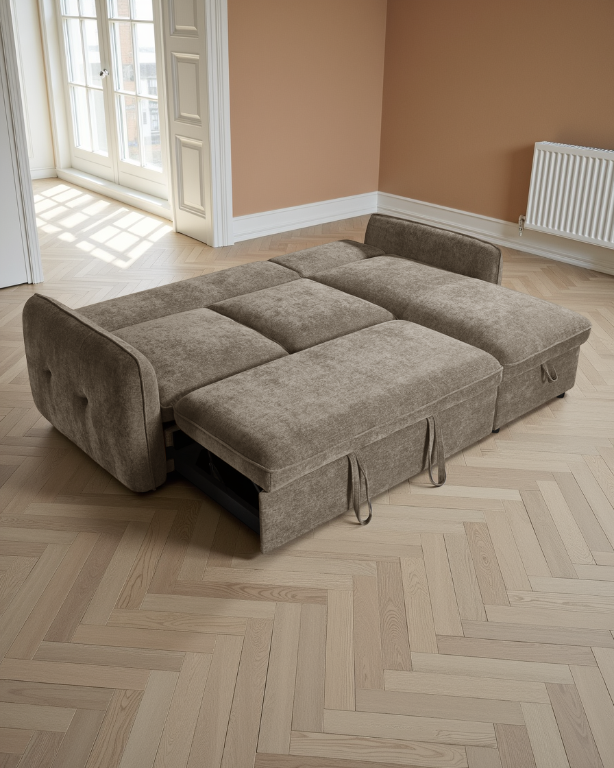 Liverpool Sofabed Brown Universal Corner