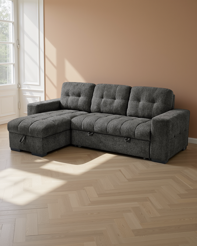 Oslo Universal Corner Sofabed Grey