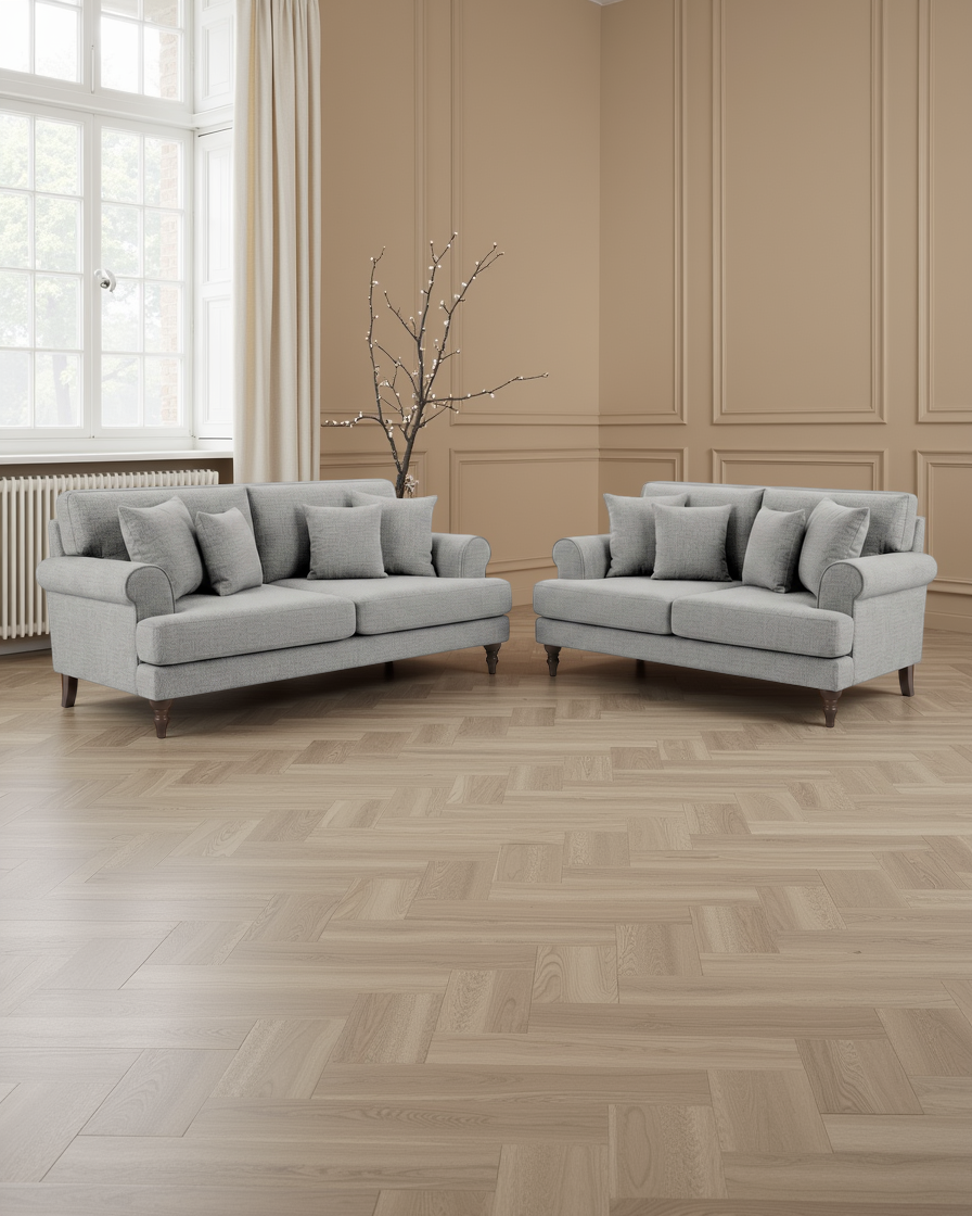 Basel Sofa Legacy Grey 3+2 Seater