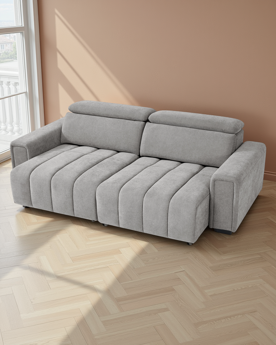 Manchester Electric Sofabed Grey 3 Seater