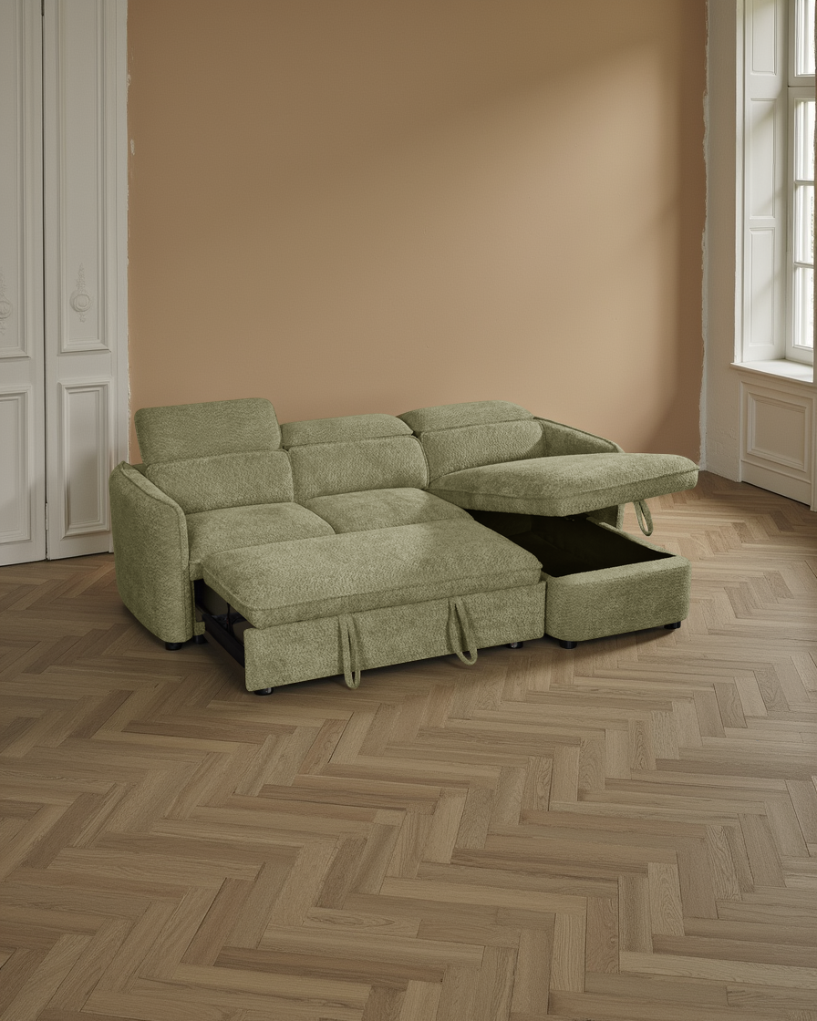 Vienna Sofabed Green Universal Corner