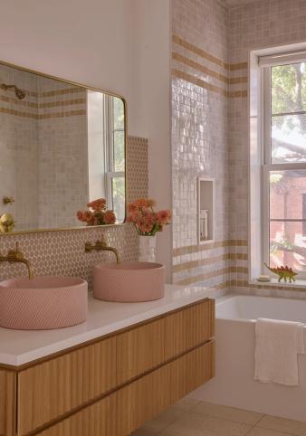 Cobble Hill Italianate Children's Bathroom
