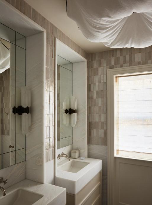 Cobble Hill Greek Revival Primary Bathroom