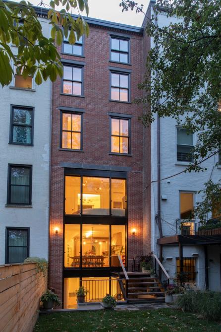 Cobble Hill Anglo-Italianate rear facade