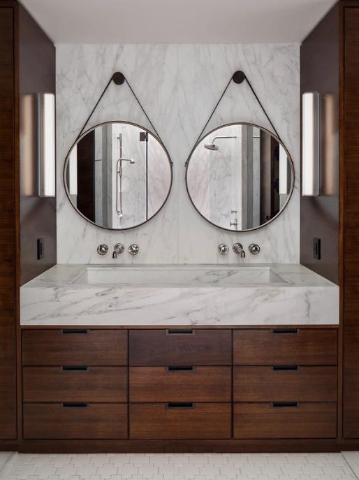 Park Slope Romanesque Revival Primary Bathroom