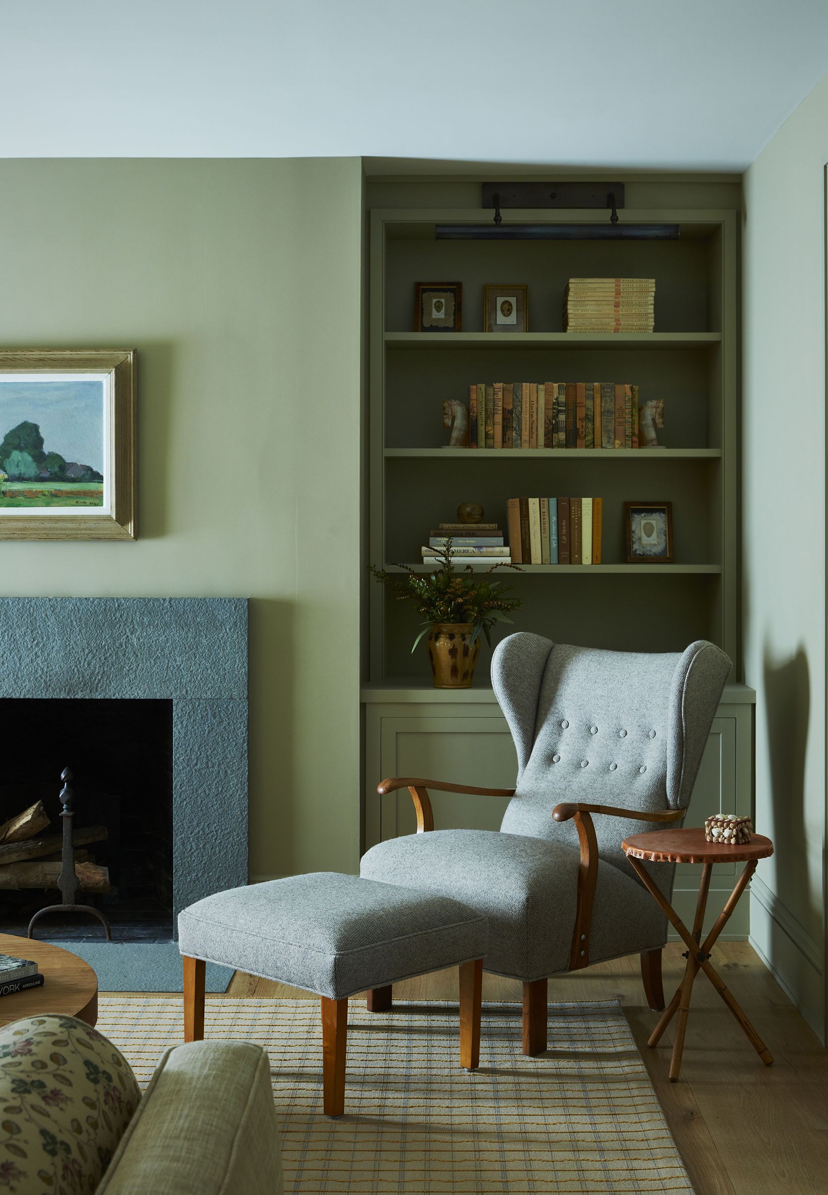 Litchfield County Farmhouse Fireplace